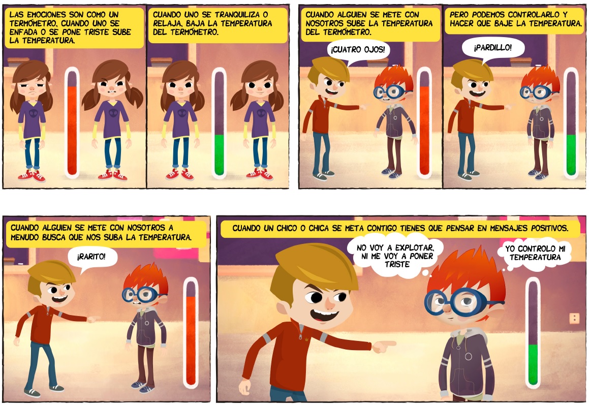 Ejemplo de comic con el que se trabaja en la actividad